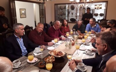 Se llevó a cabo en la SRT un desayuno de trabajo con dirigintes de la provincia